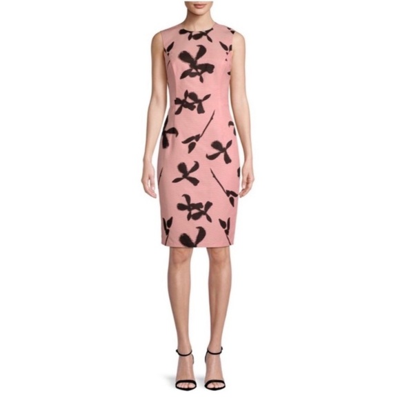 Sachin & Babi Noir Pink Black Floral Dress Size‎ 4 - Picture 1 of 6